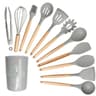 JUSTINLAU 12Piece Premium Silicone Kitchen Utensils Set  NonStick HeatResistant Baking Tools 10