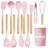 JUSTINLAU 12Piece Premium Silicone Kitchen Utensils Set  NonStick HeatResistant Baking Tools 13