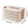 Stackable Refrigerator Storage Box  Transparent Dumpling Preservation  Quick Freezing Container 9