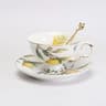 European Style Lemon Pattern Ceramic Dining Set  Elegant Dinner Steak  Dessert Plates 14