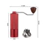 Adjustable Manual Coffee Bean Grinder  Diamond Texture CNC Stainless Steel Core Double Bearing 14