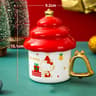 Sanrio Creative Christmas Tree Shape Hello Kitty Ceramic Mug  340ml Household Milk  Coffee Cup 7