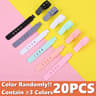 20Piece Portable Silicone Strap Winder Set  Reusable Desktop Cord Organizer  USB Data Line Wrap Tie 11