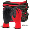4 Pairs Multifunctional Work Gloves Durable Rubber Coated Safety Grip For Gardening And Mechanical  6