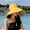 WideBrimmed UV Resistant Sun Hat For Women  Foldable Beach  Hiking Fisherman Hat 11