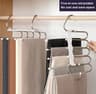 Stainless Steel Retractable Trouser Rack  MultiFunctional Folding Hanger 8