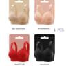 Womens UltraThin Lace Perspective Bralette  Elegant Deep V Lingerie 5