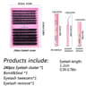 240pcs Professional DIY Lash Extension Kit  Thick Fluffy  Customizable 6