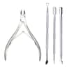 4Piece Professional Stainless Steel Manicure Kit  Precision Grooming Set 24
