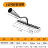 Carbon Steel Garden Hand Rake  HeavyDuty Agricultural Weeding  Scarifying Tool 9