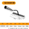 Carbon Steel Garden Hand Rake  HeavyDuty Agricultural Weeding  Scarifying Tool 8