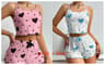 2Piece Womens Love Print Sleepwear Set  IndustrialGrade Comfort  Breathability 15
