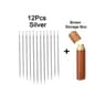 12Piece Stainless Steel SideHole Blind Needles 7