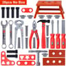 Childrens Construction Tool Set With Electric Toy Drill 6