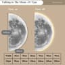 Remote Control Dimming LED Moon Wall Painting Lamp 9