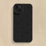 Black Love Heart Shockproof Silicone Phone Case 9