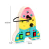 Montessori LED Light Switch And Steering Wheel Busy Board 27