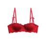 Womens Sexy Lace Half Cup PushUp French Style Lingerie Soft Deep V Bralette 8