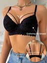 Womens Thin 34 Lace Sexy Beautiful PushUp AntiSagging Breathable Underwire Bra 6