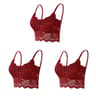 Womens Comfortable Lace Bralette Top Wireless Hollow Out Seamless Underwear 9
