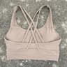 Solid Color Fitness Sport Bra Cross Back High Strength Comprehensive Training Top 12