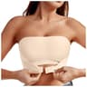 Seamless Strapless Front Button NonSlip Half Cup Comfortable Smooth Bra 6