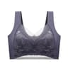 Womens Lace Plus Size Seamless Comfort Bra  AntiSagging  Breathable Ice Silk 8