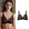 SUJIIN Sexy Push Up Lace Bra  French Wireless Deep V Plunge Lingerie 7