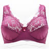 Sexy Embroidery Floral Lace Bra  Plus Size Underwire Plunge Brassiere 9