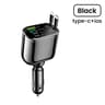 Elough 5in1 Retractable Car Charger Adapter  Fast Charging TypeC  Lightning For IPhone  Samsung 7