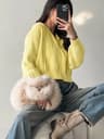 Autumn Hooded Short Cardigan  ZipUp Knitted Winter Sweater For Women 6