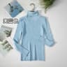 2026 Simple Womens Turtleneck Sweater  Winter Fashion Elastic Knit Pullover  Casual Solid Jumper 7