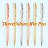 New Slim Rose Gold Metal Ballpoint Pens  Custom Engraved Logo  Executive Advertising Gift Set 17