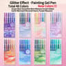 Languo 10mm Glitter Effects Color Gel Pen Set  Premium Highlighting  Handbook Stationery For Studen 13