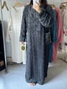 Winter Thickened Coral Velvet Sleeping Gown  Professional Warm Jacquard Long Section Loungewear 8