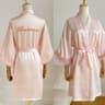 Luxurious White Bridal Feather Robe  Professional Satin Wedding Kimono  Sexy Bridesmaid Peignoir 10