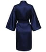 Elegant Solid Satin Night Robe  Professional Half Sleeve VNeck House Robe With Belt 10