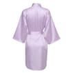 Elegant Solid Satin Night Robe  Professional Half Sleeve VNeck House Robe With Belt 13