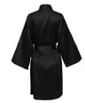 Elegant Solid Satin Night Robe  Professional Half Sleeve VNeck House Robe With Belt 7