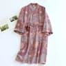 Japanese Style Printed Cotton Kimono  Professional Loose Fitting Bathrobe  Sweat Steaming Pajamas 9