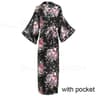 Luxurious Long Satin Kimono Robe  Professional Bride  Bridesmaid Dressing Gown With Pockets 22