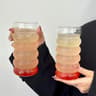 INS Ripple Glass Tumbler  HighPerformance HeatResistant Drinking Glasses For Coffee  Cocktails 25