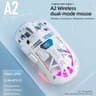 A2 Transparent RGB Bluetooth Mouse  HighPerformance Wireless DualMode Digital Display Mouse 7