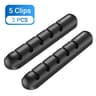 Vention Silicone Cable Organizer  HighPerformance Flexible Wire Winder  USB Management Clips 10