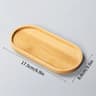 Mini Bamboo Decorative Tray  HighPerformance Creative Coffee Cup Mat  Wood Flower Pot Saucer 9