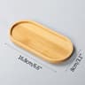 Mini Bamboo Decorative Tray  HighPerformance Creative Coffee Cup Mat  Wood Flower Pot Saucer 18
