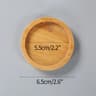 Mini Bamboo Decorative Tray  HighPerformance Creative Coffee Cup Mat  Wood Flower Pot Saucer 8