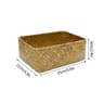 Woven Seagrass Wicker Storage Basket  HighPerformance Rectangular Straw Rattan Sundries Organizer 6