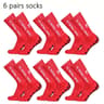 6 Pairs Professional Soccer Grip Socks Non Slip Silicone Bottom Breathable Football Sports Socks 10