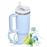 1200ml Insulated Tumbler With Handle Metal Stainless Steel Vacuum Portable Straw Cup Large Thermal  9